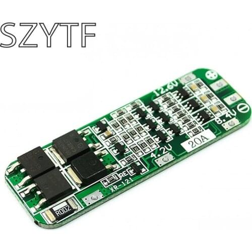 3 series 11.1V 12V 12.6V 18650 lithium battery protection plate 20A starting current drill