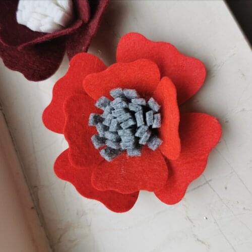 3D flower cutting die SMR-FL0118 for beauiful felt flowers