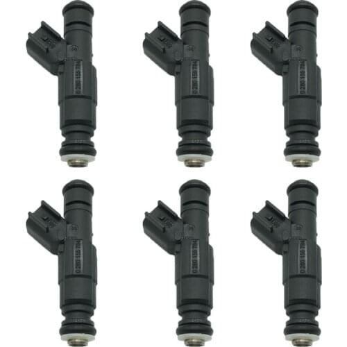 6pcs 04854181 0280155784 Fuel Injectors Nozzle For Jeep- Grand Cherokee Wrangler 4.0L 1999 2000 2001 2002 2003 2004