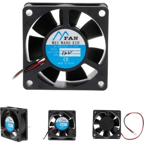60mm×60mm×20mm DC 12V 2-Pin Cooler Brushless Axial PC CPU Case Cooling Fan 6020 H4GA