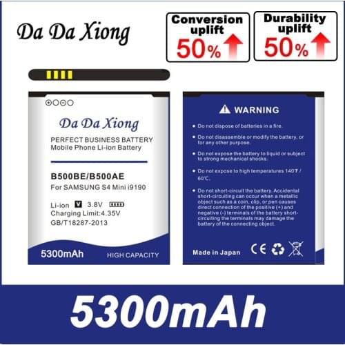 Da Da Xiong 5150mAh B500BE B500AE Battery for samsung galaxy s4 mini i9190 I9198 I9192 i9195 samsung s4 mini phone battery