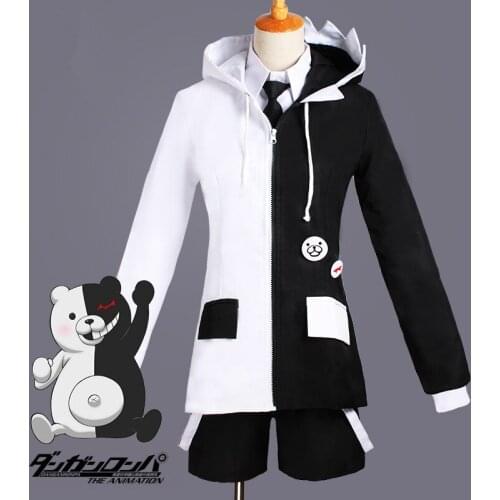 Anime Super Dangan Ronpa 2 Danganronpa Monokuma Black and white bear unisex exquisite Cosplay Costume Casual sportswear outfit