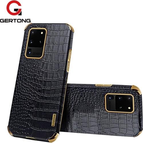 S20 Crocodile Leather Soft Case For Samsung Galaxy S20 Ultra Plus S20FE Anti-fall Protective Cover For Samsung A52 A72 A32 Case