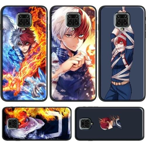 My Hero Academia Todoroki Phone Case For Xiaomi Redmi Note 10 8 9 Pro 8T 9S 9T 9A 9C 8A 7A K40 Pro Back Cover Shell