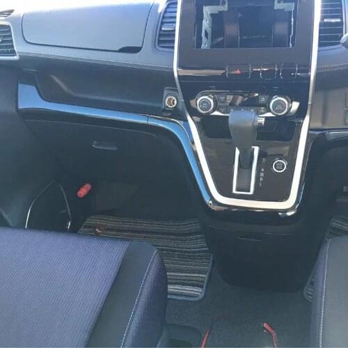 For Nissan Serena 2016 2017 2018 2019 Car Interior Moulding Trim Sticker Strip Center Control Styling Garnish Panel Accessories