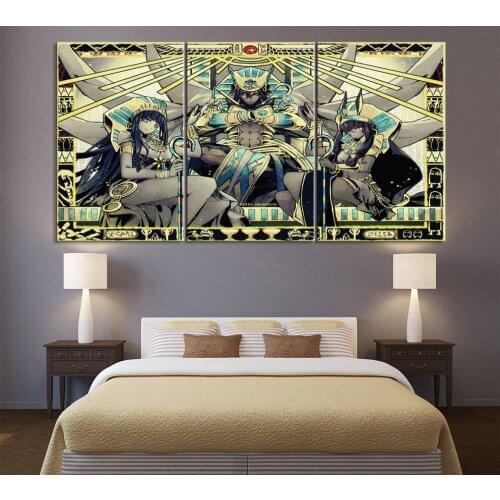 Home Decor Modular Canvas Picture 3 Piece JoJos Bizarre Adventure Animation Painting Poster Wall Home Canvas Painting Wholesale