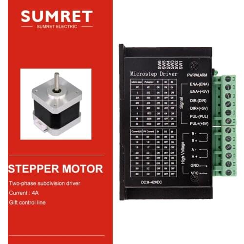 42 57 86 Stepper Motor Driver TB6600 17HS4401S microstep DC9-40V 1 axis Stepping