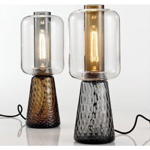 Europe led glass led color glass table lamps for bedroom xiaomi mijia kitchen chandeliers bedside bed lamp table lamp