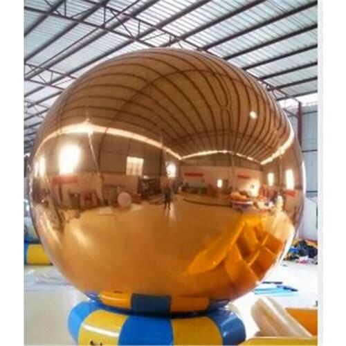 HOT Ballon Gonflable 1.5m Gold DecorationI Inflatable Mirror Ball Advertising Inflatable Ballon