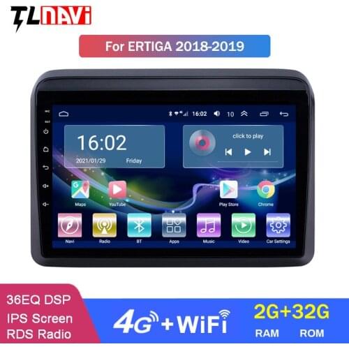 4G LTE 2G RAM 9 Inch Android 10 GPS Navigation System for 2018-2019 Suzuki ERTIGA With Bluetooth USB WIFI Support SWC