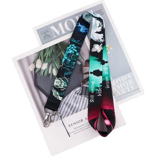 Ransitute R2245 Ghost Owl Cool Keychain Tags Strap Neck Lanyards For Keys ID Card Pass Gym Phone USB Badge Holder DIY Hang Rope