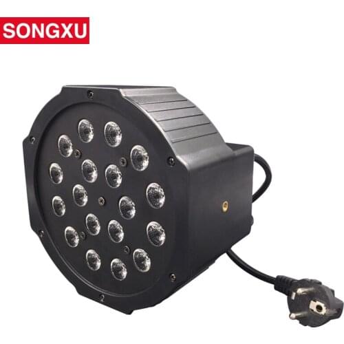 SONGXU 18*1W LED RGB Flat Par Light For Disco Home Party Used/SX-PL1801