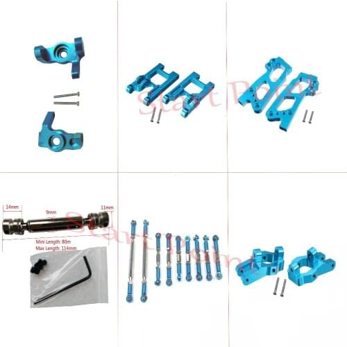 Metal Upgrade Front Suspension Arm C Base Seat Steering Linkage Pull Rod Parts For Wltoys 12428 12423 FY-03 JJRC Q39 Q40 RC Car