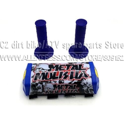 Metal mulisha 1 1/8" Handlebar Fat Bar Pad Slider Grip For CRF RMZ KTM YZF ATV Dirt Pit BikeMotorcycle Motocross Enduro SM