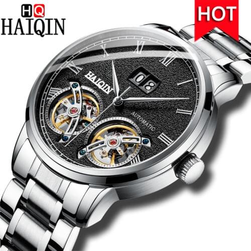HAIQIN 2019 New Mens Watches Top Brand Luxury Watch Men Automatic/Mechanical/Waterproof/Tourbillon/Watch Men Clock Montre Homme