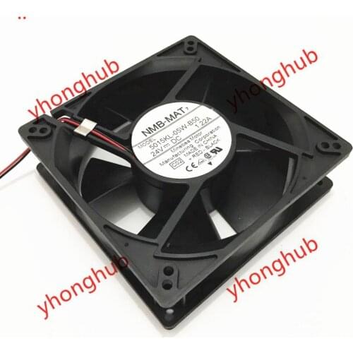 NMB-MAT 5015KL-05W-B50 C02 DC 24V 1.22A 127x127x38mm 2-wire Server Cooling Fan