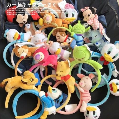 NEW Minnie mickey Donald Piglet Tigger Sleeping Stitch Maria sully stitch lion EARS headband