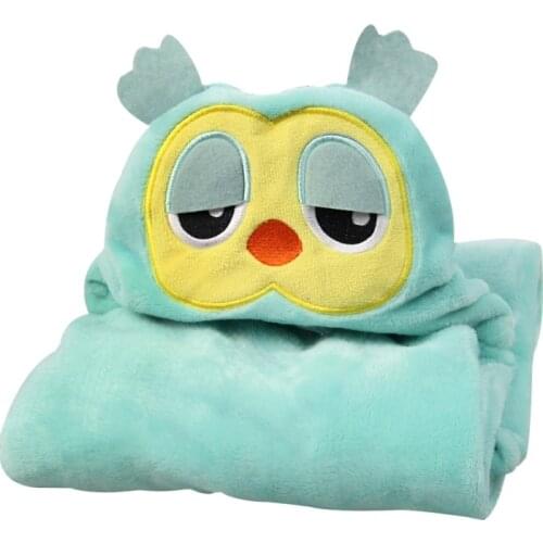96*76cm Baby Blanket & Swaddling Cute Cartoon for Newborn Baby Swaddle Outer Cloak Super Soft Animal Bedding