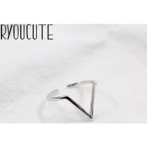 Original Design Popular Letter Finger Ring Simple Rings for Women Wedding Engagement Jewelry Gifts