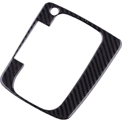 Carbon Fiber Black LHD Car Gear Shift Panel Cover Trim Frame Decor Fit for Subaru Forester 2013 2014 2015 2016 2017 2018