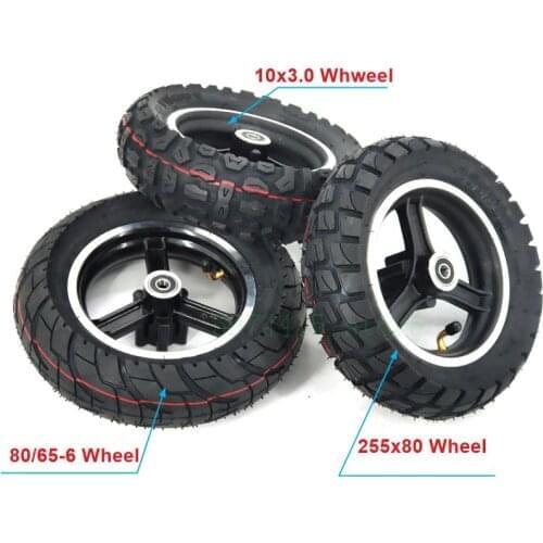 80 / 65-6 10x3.0 Tire 255x80 Wheel Hub For 10 Inch Electric Scooter Zero 10x Dualtron Kugoo M4 Thickened And Widened Tire
