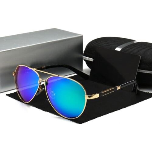 Sunglasses male polarized coating mirror high quality glasses brown oculos masculino men accessories