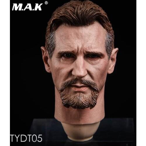 In Stock 1/6 Scale TYDT05 Liam Nissen Male Head Sculpt Carved Model for 12inch Action Figure DIY