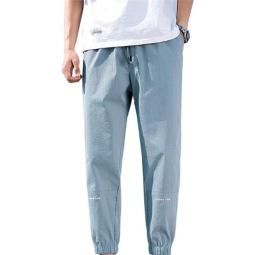2020 Spring Mens Trend Casual Korean Style Fashion Sports Trousers Clothing Pants Erkek Pantalon Spodnie Deporte Baggy Broeken