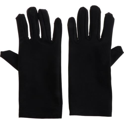 Jewelry Gloves Black Inspection With Soft Blend Cotton Lisle For Work Protection