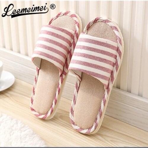 Women Couples Home Slipper For Indoor House Bedroom Flats Comfortable Spring Summer Shoes