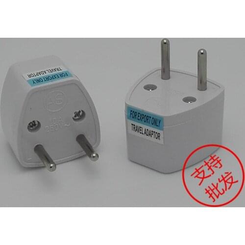 1000Pcs / Lot High quality Universal EU US AU to EU AC Travel Power Plug Charger Adapter Converter Travel Adaptors EU Plug