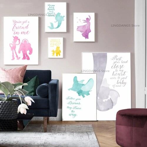 5d Diy Diamond Painting Disney Cartoon Anime Dumbo Mermaid Flower Poster Diamond Mosaic Embroidery Cross Stitch Home Decor Gift