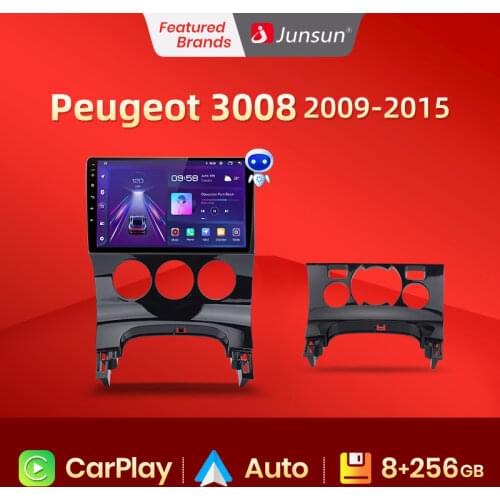 Junsun 4G+64G Android 10 For PEUGEOT 3008 2013 - 2015 Auto 2 din Car Radio Stereo Player Bluetooth GPS Navigation No 2din dvd