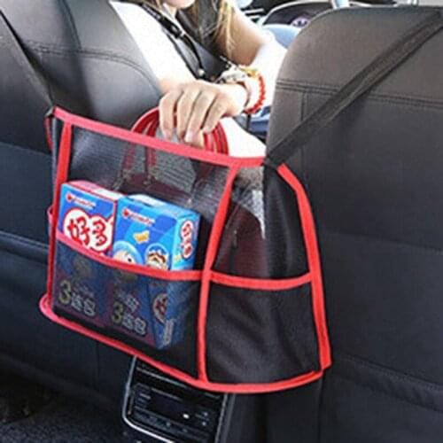Car Net Pocket Handbag Holder 3-Layer Car Mesh Organizer Seat Back Net Bag Handbag Holder for Car Storage Interior Accessories