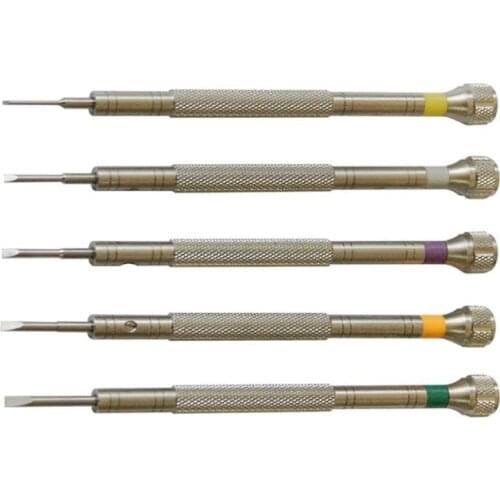 Free Shipping 0.8/1.0/1.2mm Stainless Steel Precision Flat Blade Slotted Watch Screwdriver