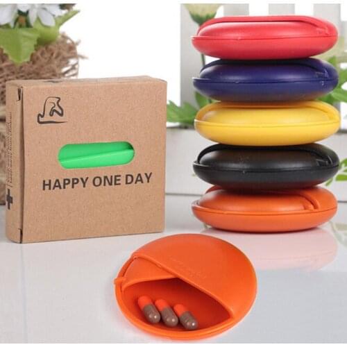 Cutter Pill Cases Portable Sealed Moistureproof Pill Box Holder Tablet Storage Container Cases Organizer Travel Medicine Box