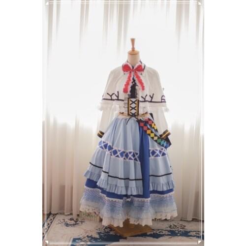 Game Touhou Project Hinanawi Tenshi Cospaly Costume Fashion Lolita Amine Suit Sizes S-XXXL Custom-made 2021 New