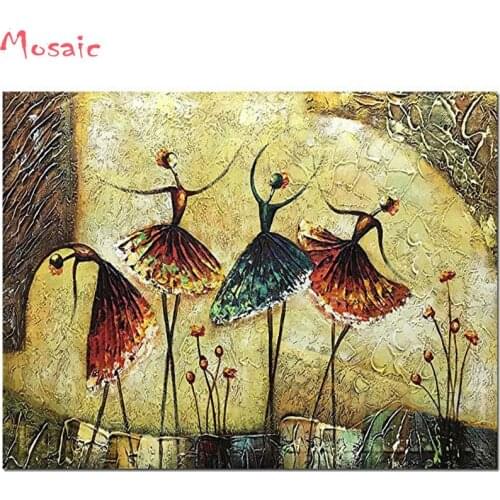 Ballet Dancer Girl Diamond Painting Cross Stitch Full Square Picture of Rhinestone DIY Diamond Mosaic Diamond Embroidery Sale
