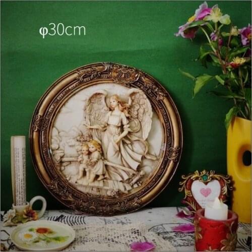 Classical stereo angel romantic love character decorative painting wall hanging home hotel villa retro decorative painting