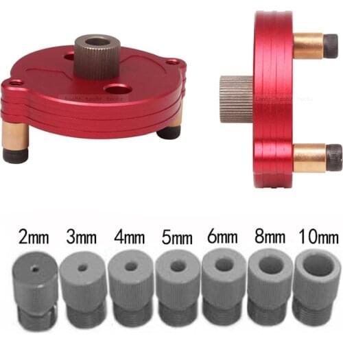 Woodworking Pocket Hole Jig 2/3/4/5/6/8/10mm Self-centering Vertical Doweling Jig Drill Guide Locator Hole Puncher Tools