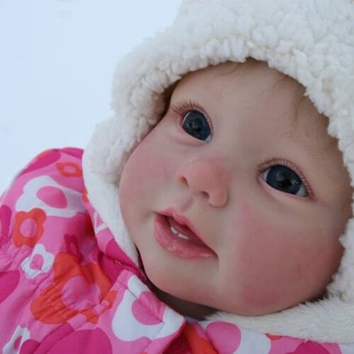 28 inches reborn doll kit Bonnie lifelike real soft touch unfinished doll parts reborn toddler doll mold