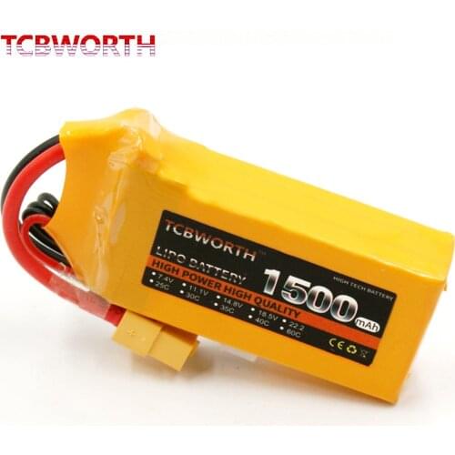 2PCS/Pack RC LiPo Battery 3S 11.1V 1500mAh 25C 35C 60C For RC Helicopter Airplane Quadrotor Drone Car RC Li-ion Batteries 3S