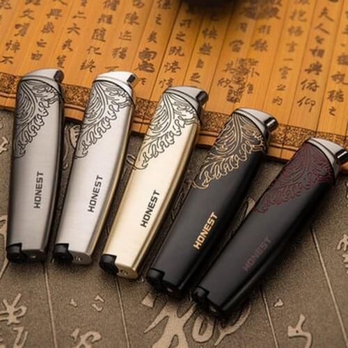 2020 New Jet Butane Cigar Lighter Torch Turbo Pipe Lighter Cigarette 1300 C Fire Pattern Windproof No GAS