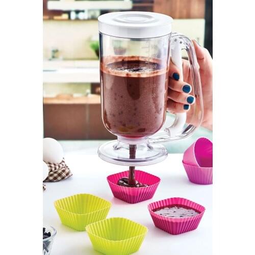 Practical Batter Dispenser Pancake Crepe Muffin Easy Pourer Container