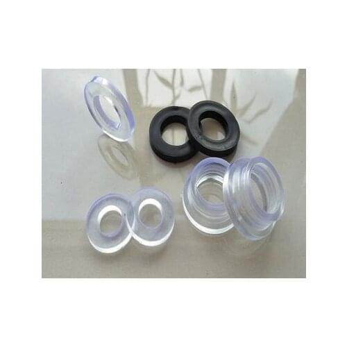 50pcs/set White Black6"4" Rubber Ring Silicon Flat Gasket Sealing Ring for Shower Nozzle Hose Pipe Bellows Tube Washer Ring