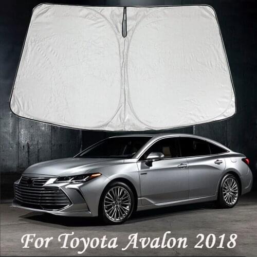 Car Windshield Sun Shade Front Sun Shade Blocks UV Rays Sun Visor For Toyota Avalon 2018