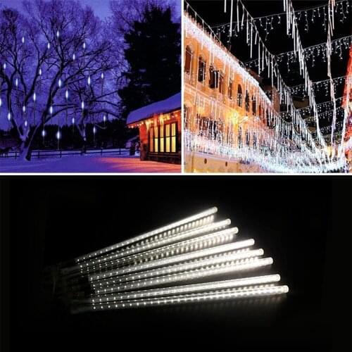 30cm LED Meteor Shower Garland Holiday Strip Light Outdoor Waterproof Fairy Lights For Garden Street Christmas Decoration