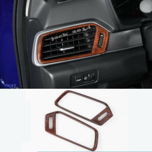 Wood grain Interior Side Air Vent Outlet Cover Trim Fit for Honda Accord 2018-2019