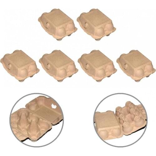 6 Grids 10Pcs Useful Paper Refrigerator Individually Eggs Storage Case Lightweight Egg Tray Large Capacity for Travel