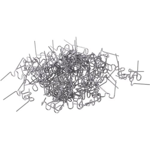 100 Pcs/Set Precut 0.8mm Wave Flat Hot Staples For Plastic Stapler Repair Welder DORP SHIPPING